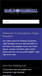 Mobile Screenshot of georgetownbaseball.com